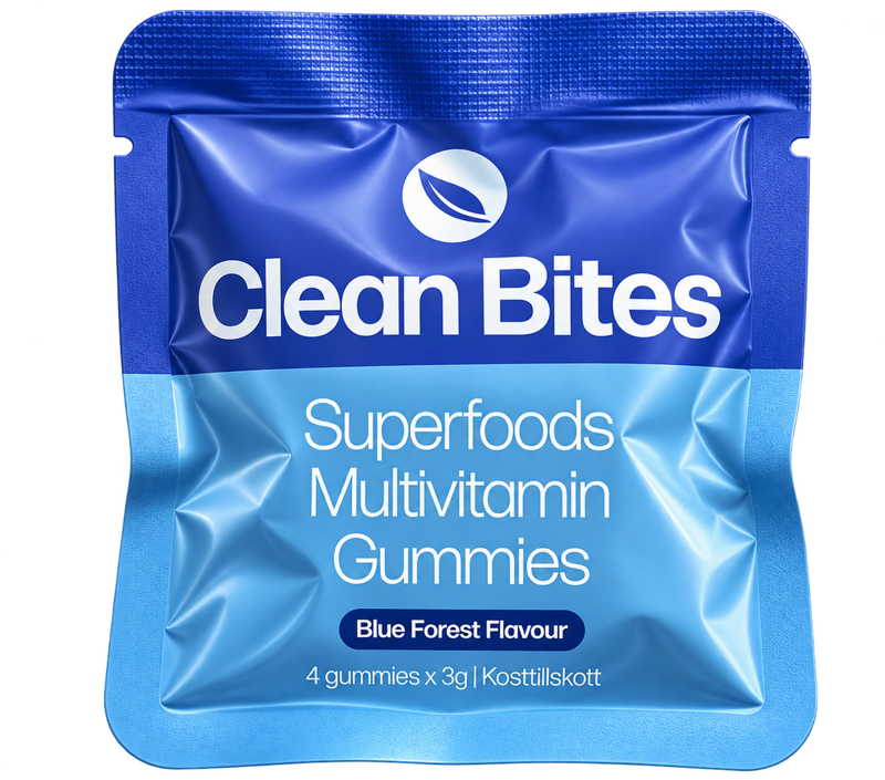 Clean Bites Superfoods Multivitamin påse med gummies
